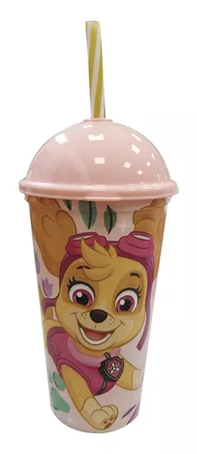 Vaso Plástico Milkshake Con Pajita 500 Ml Paw Patrol