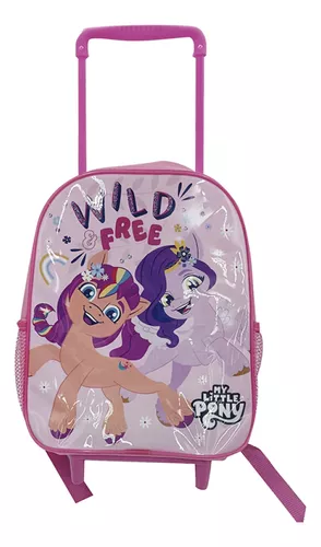 Mochila Infantil Con Carro My Little Pony 30x24x20 Oficial