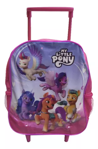 Mochila Infantil Con Carro My Little Pony 30x24x20 Oficial