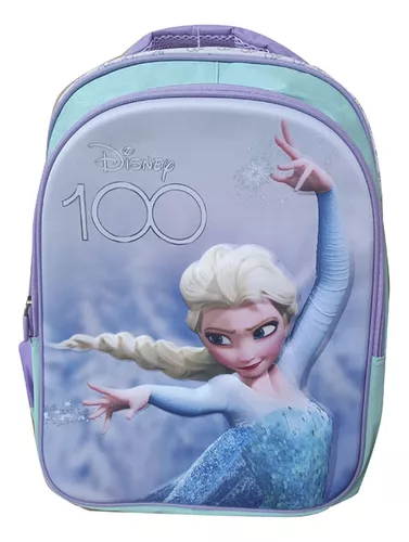 Mochila Infantil Escolar 3d Frozen 40x30x11 Elsa Escolar