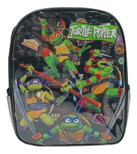 Mochila Infantil Tortugas Ninja 30 X 24 X 20 Cm Escolar