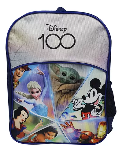 Mochila Infantil Disney 100 Años Tafeta 35x26x10 Escolar