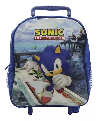 Mochila Infantil Sonic Prime 30 X 24 X 20 Cm Escolar Ruedas