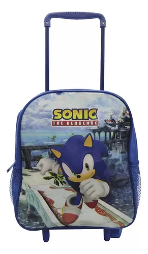 Mochila Infantil Sonic Prime 30 X 24 X 20 Cm Escolar Ruedas