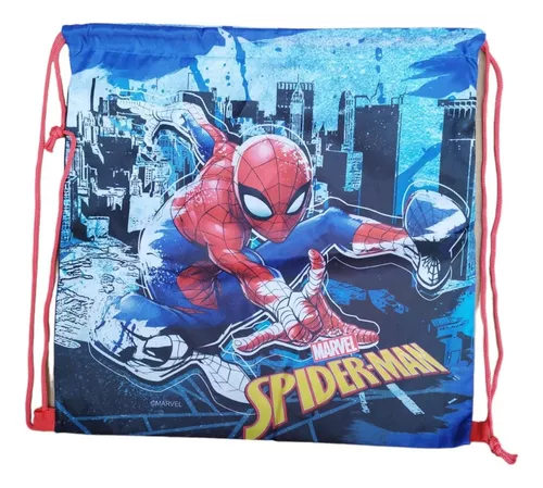 Bolsa Merienda De Pvc Spiderman 41 X 41 Cm Oficial