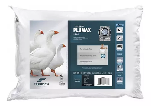 Almohada Plumax Fibrasca Blanca 50 X 70 Cm