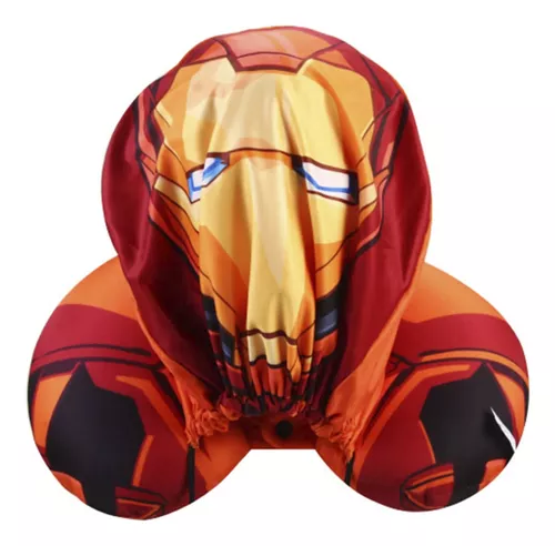 Almohadón Infantil Cuello Cervical + Capucha Avengers Oficial