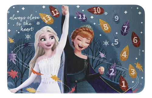 Alfombra Memoria 77 X 117 Cm Oficial Frozen Elsa Ana