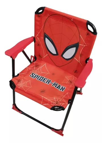 Silla De Playa Infantil Spiderman Original Plegable Original