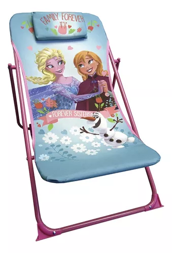 Silla De Playa Reclinable Infantil Frozen Elsa Ana Original