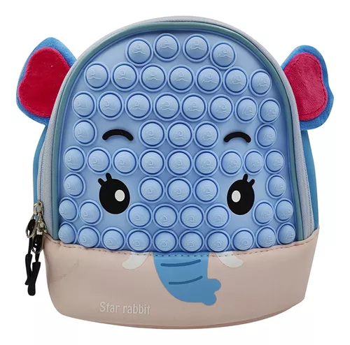 Mochila Infantil Pop It De Animales Diseño Surtido 21x22 Cm