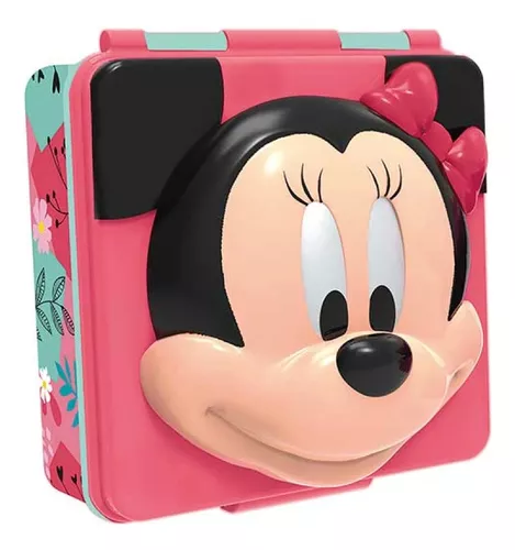 Lonchera Infantil Con Forma Minnie 12 X 12 X 6 Cm Oficial