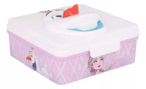 Lonchera Infantil Con Forma Frozen Olaf 12 X 12 X 6 Oficial