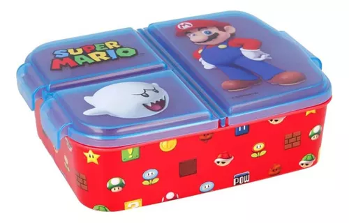 Lonchera Vianda Super Mario Bros Multicompartimento 18x13x6