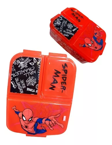 Lonchera Vianda Spiderman Plástico Multicompartimento