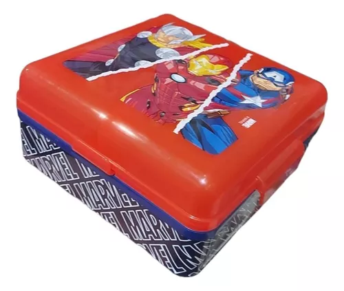 Lunchera Multicompartimento Avengers Marvel 12x12x6 Vianda