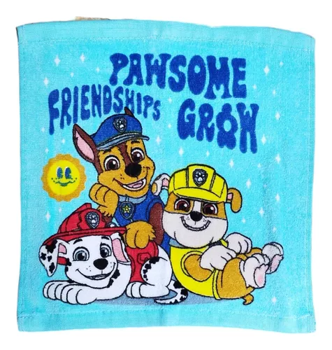 Toalla De Mano Social Paw Patrol Patrulla Algodón 30 X 30 Cm