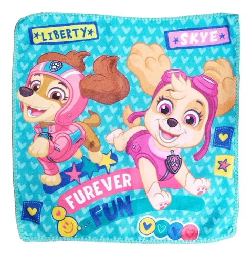 Toalla De Mano Social Paw Patrol Microfibra 30 X 30 Cm