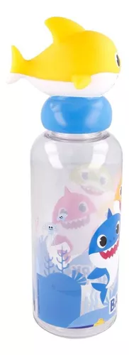 Botella Con Tapa 3d Baby Shark 560 Ml Plastico Cabeza