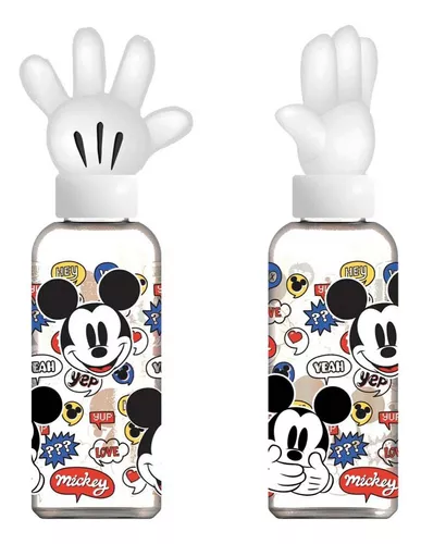 Botella Con Tapa 3d Mickey 560 Ml Plastico Cabeza