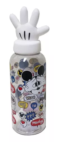 Botella Con Tapa 3d Mickey 560 Ml Plastico Cabeza