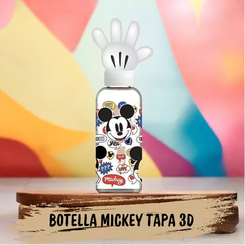 Botella Con Tapa 3d Mickey 560 Ml Plastico Cabeza