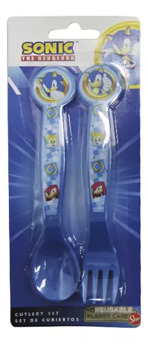 Set X 2 Cubiertos Bebe Infantiles Sonic Prime Sega