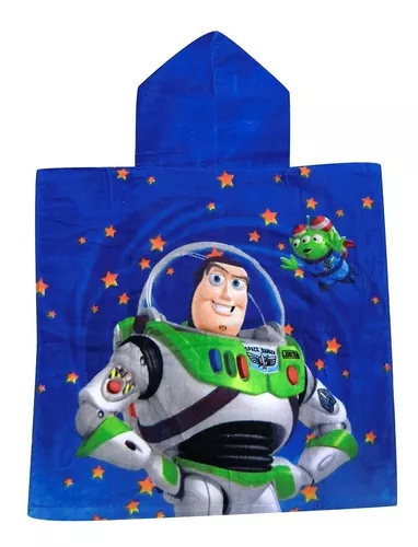 Bata Poncho Con Capucha 60 X 120 Cm Niños Personajes Disney