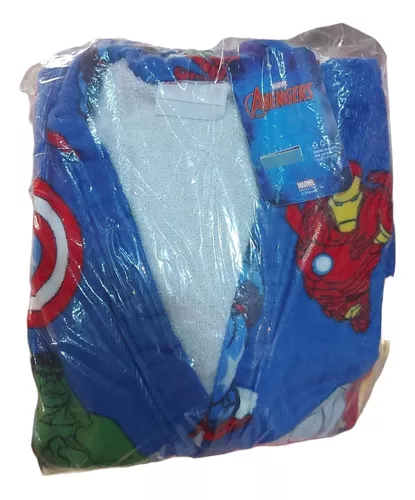 Bata Baño Infantil Algodón Avengers Dohler Original