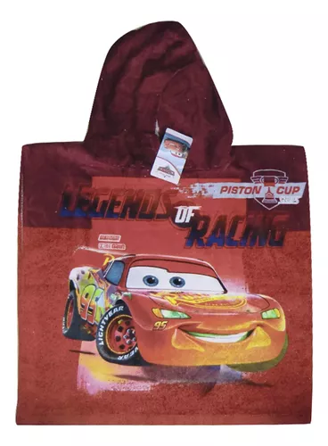 Bata Poncho 100% Algodón 50 X 50 Cm Cars Disney Pixar