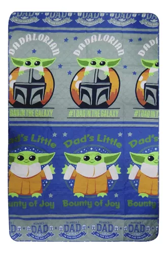 Colcha 1 Plaza Capitoneada 140x220 Baby Yoda Star Wars Ofici