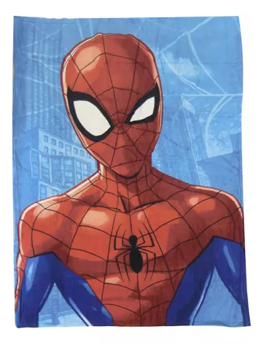 Manta Frazada Infantil Flannel Spiderman 120 X 160 Cm