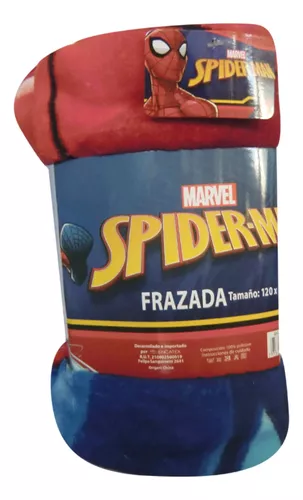 Manta Frazada Infantil Flannel Spiderman 120 X 160 Cm