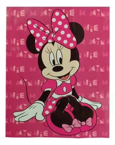 Frazada Infantil Flannel 120 X 160 Cm Minnie Mouse Disney