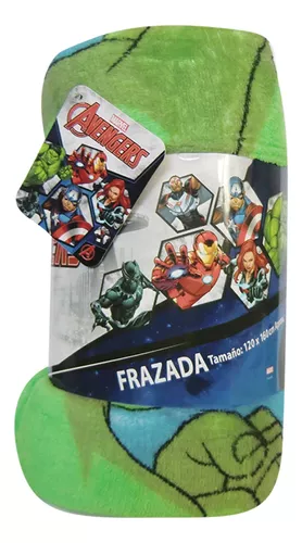 Manta Frazada Infantil Flannel 120 X 160 Cm Avengers Marvel