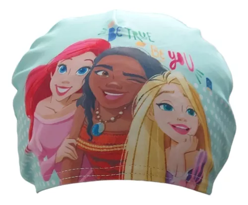 Gorra De Natación De Lycra Princesas Disney Original Oficial