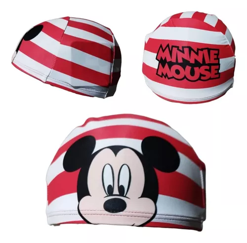 Gorra De Natación De Lycra Mickey Mouse Oficial