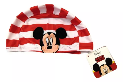 Gorra De Natación De Lycra Mickey Mouse Oficial