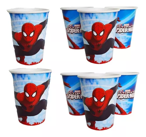 Pack X 8 Vasos Descartables Spiderman Original Y Oficial