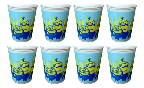 Pack X 8 Vasos Descartables Cotillon Minions