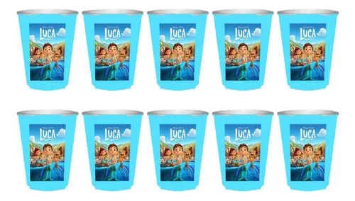 Pack 10 Vasos Descartables Cotillón Luca Pelicula