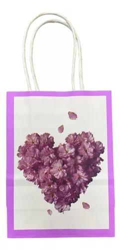 Bolsa Con Asa N°1 15x11x6 Regalo Corazon San Valentin