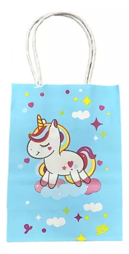 Bolsa Con Asa N°1 15x11x6 Regalo Unicornio Sorpresita