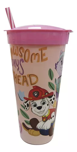 Vaso Plástico 2 En 1 Pote 220 Ml Vaso 540 Ml Paw Patrol