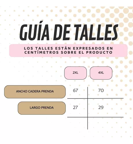 Culotte / Bombacha Grande Algodón Puntos Talles Especiales