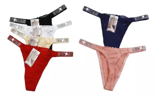 Pack 3 Tanga Colaless Lisos Ajustable Brillos Sexy Dama