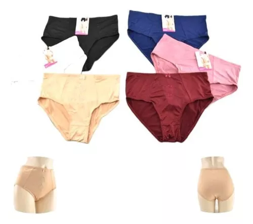 Pack 3 Culotte Bombacha Grande Algodón Tela Suave Xl A 4xl