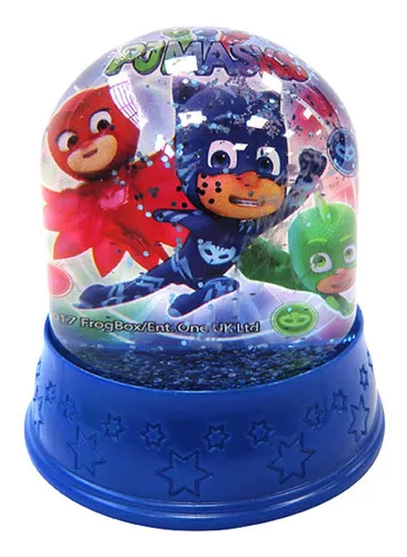 Bola De Nieve Pj Masks 8 X 8 Cm Para Navidad O Decoración