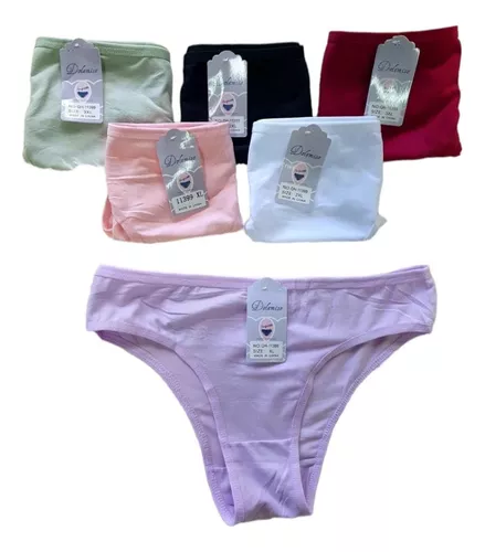 Pack 3 Bikini Bombacha Lisos Algodón Talles Xl A 3xl Especia