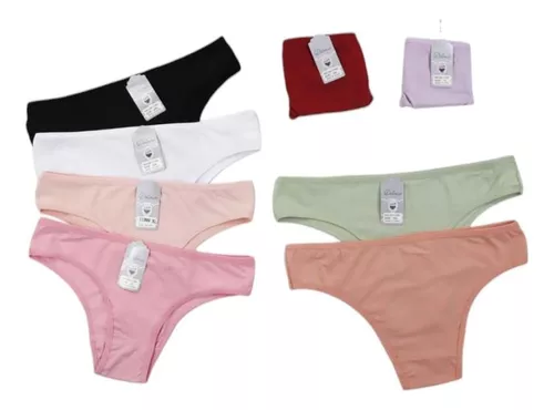 Pack 3 Bikini Bombacha Lisos Algodón Talles Xl A 3xl Especia